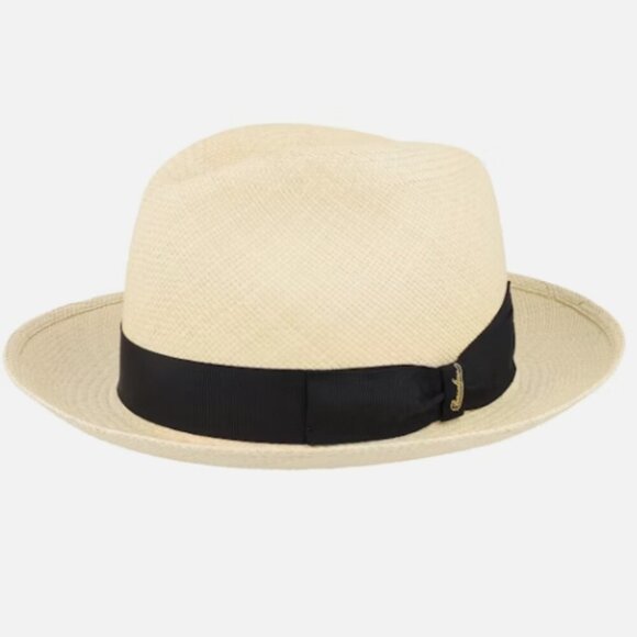 Borsalino Straw Panama Hat - 6⅞ / 55cm, made in Italy, NWTs 🇮🇹 - Picture 1 of 15